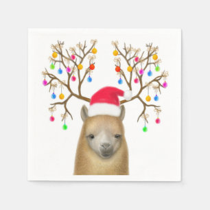 The Christmas Alpaca Paper Napkins