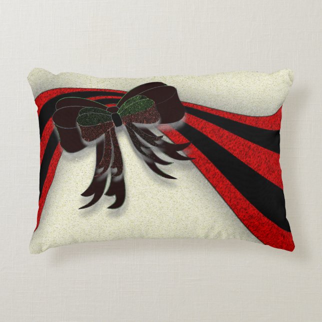 The Christmas Bow - Decorative Cushion (Front)