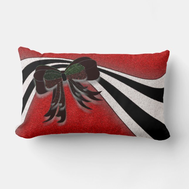 The Christmas Bow - Lumbar Cushion (Front)
