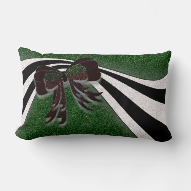 The Christmas Bow - Lumbar Cushion (Front)