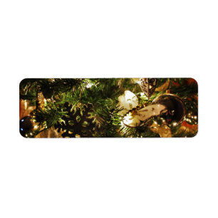 The Christmas Butterfly Return Address Label