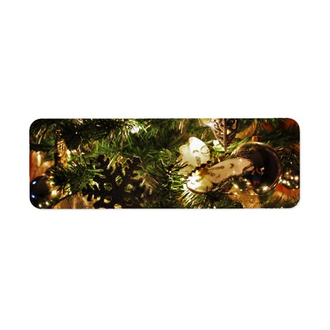 The Christmas Butterfly Return Address Label (Front)
