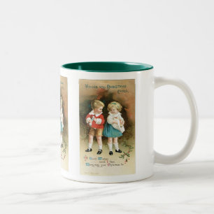 The Christmas Cheer Children Two-Tone Coffee Mug