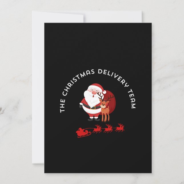 The Christmas Delivery Team Card (Front)
