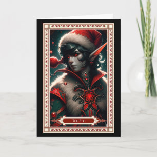 The Christmas Elf Tarot Card