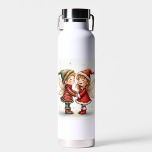 The Christmas fairy of a pair Water Bottles