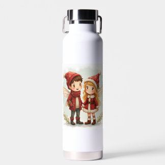 The Christmas fairy of a pair Water Bottles