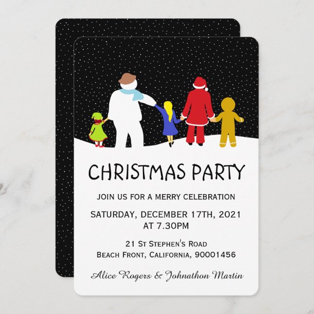 The Christmas Gang Holiday Party Invitation (Front/Back)