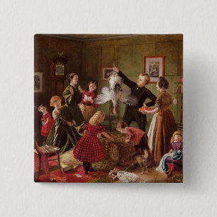 The Christmas Hamper 15 Cm Square Badge