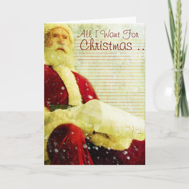 The Christmas List Holiday Card (Front)