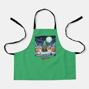 The Christmas magic in the image Apron
