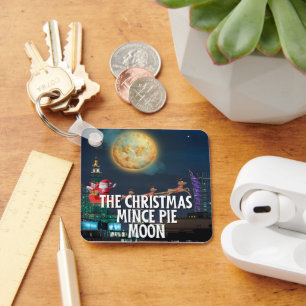 The Christmas Mince Pie Moon Key Ring