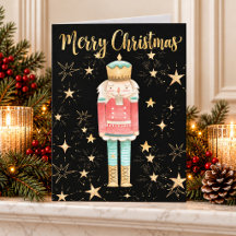 The Christmas Nutcracker Gold Starry Night