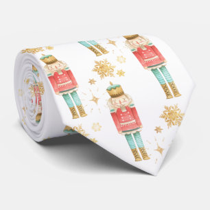 The Christmas Nutcracker Golden Snowflakes Tie