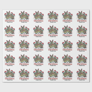The Christmas Pickle Crew Pickle Lovers Santa Xmas Wrapping Paper