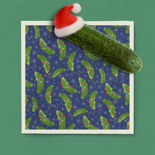 The Christmas pickle Napkin