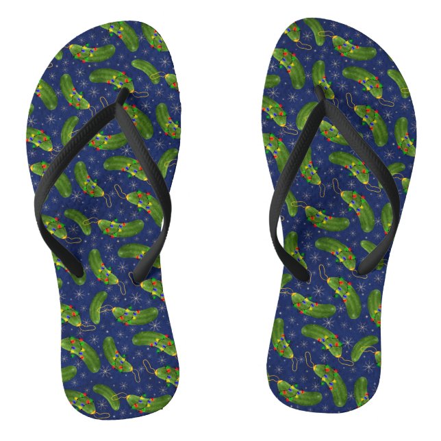 The Christmas pickle Thongs (Footbed)