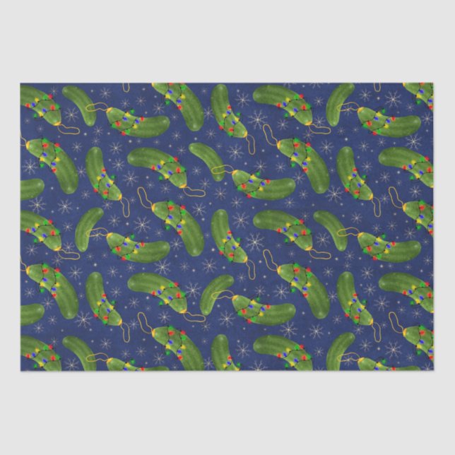 The Christmas pickle  Tissue Paper (Front)
