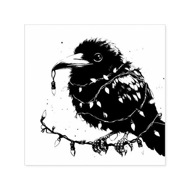 The Christmas Raven Self-inking Stamp (Design)
