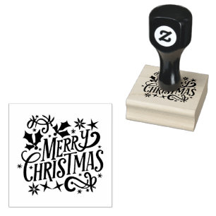 the Christmas  Rubber Stamp