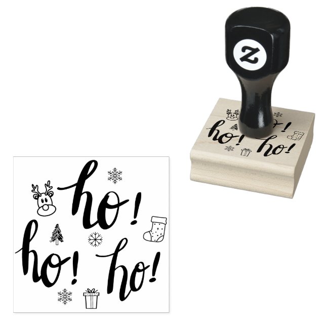 the Christmas  Rubber Stamp (Stamped)
