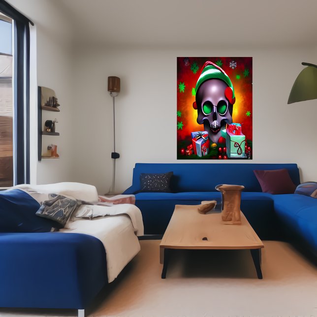 The Christmas skull | AI Art Poster (Creator Uploaded)