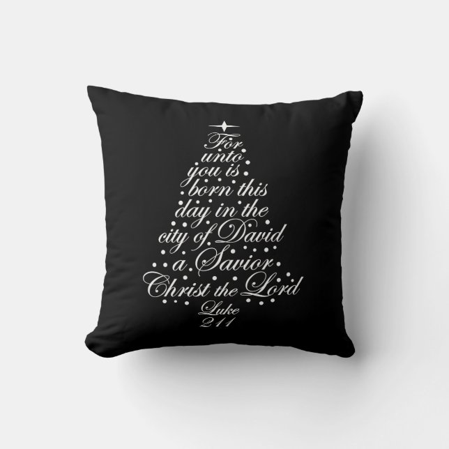 The Christmas Story Luke 2-11 Cushion (Front)