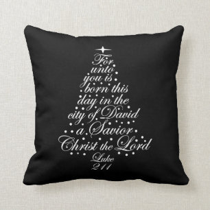 The Christmas Story Luke 2-11 Cushion