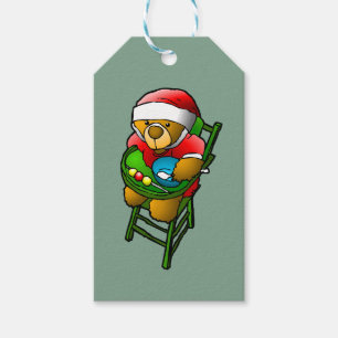 The Christmas teddy bear Gift Tags