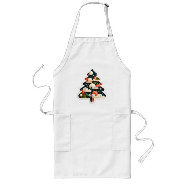 The Christmas Tree 1005 Long Apron (Front)
