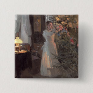 The Christmas Tree, 1910 15 Cm Square Badge