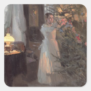 The Christmas Tree, 1910 Square Sticker