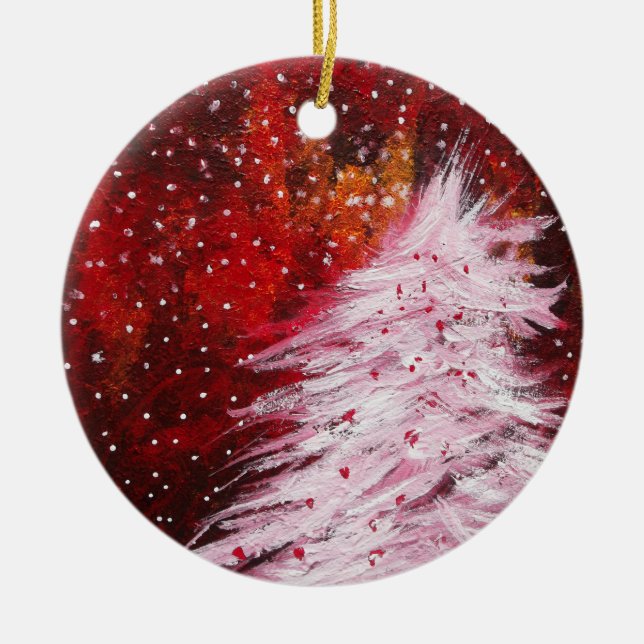 The Christmas Tree Ceramic Ornament (Front)