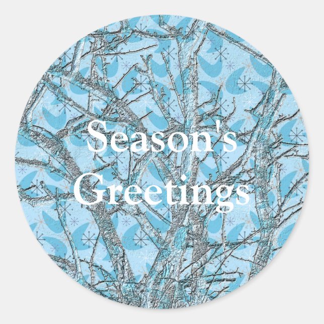 THE CHRISTMAS TREE CLASSIC ROUND STICKER (Front)