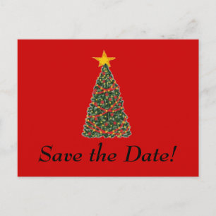 The Christmas Tree, Save the Date! Announcement Postcard