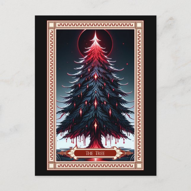 The Christmas Tree Tarot Card (Front)