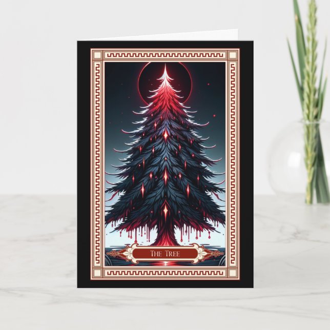The Christmas Tree Tarot Card (Front)