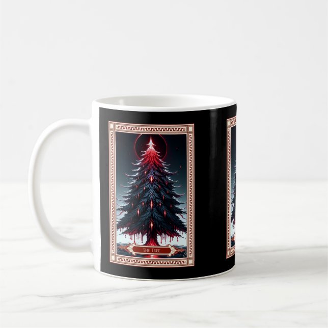 The Christmas Tree Tarot Card Coffee Mug (Left)