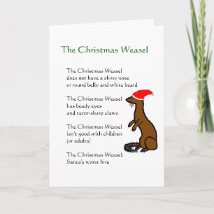 The Christmas Weasel Holiday Card