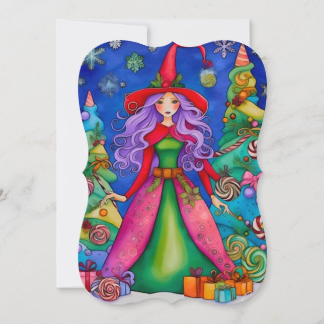 The Christmas Witch 3 Design Holiday Card (Front)