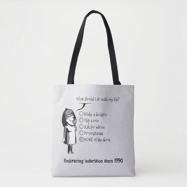 The Chronic Overthinker's Emergency Solution Tote Bag (Front)
