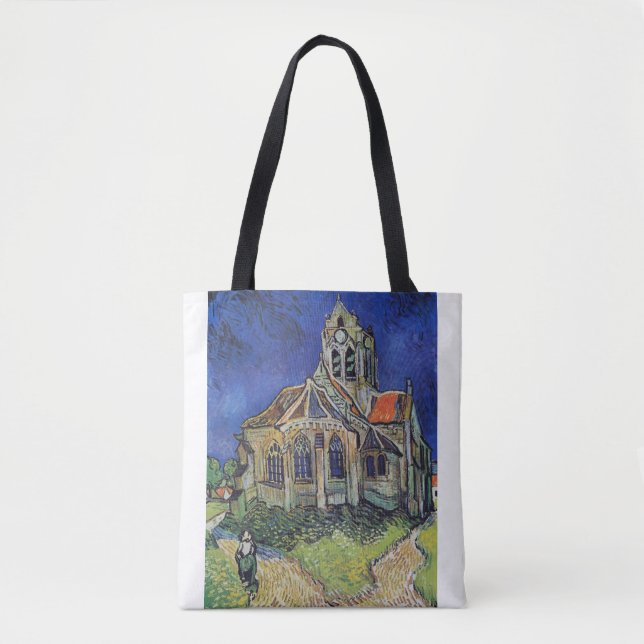 The Church at Auvers 1890 by Vincent van Gogh Tote Bag (Front)