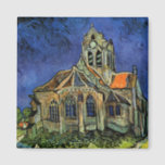 The Church at Auvers by Vincent van Gogh Magnet<br><div class="desc">The Church at Auvers (1890) by Vincent van Gogh is a vintage Post Impressionism fine art architectural religious painting. A woman walking along a path towards the village chapel with beautiful stained glass windows. A daily life architecture scene. About the artist: Vincent Willem van Gogh (1853-1890) was a Post Impressionist...</div>