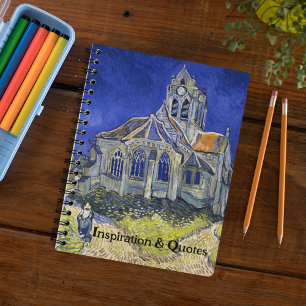 The Church at Auvers, by Vincent Van Gogh Notebook