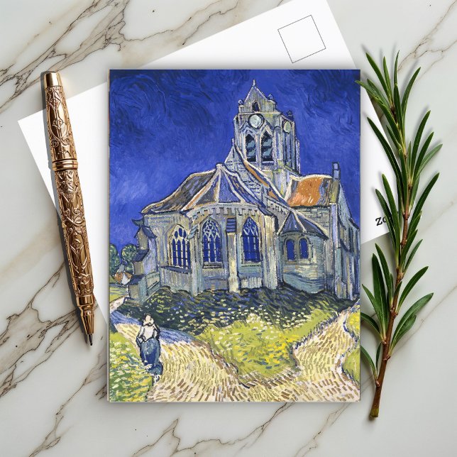 The Church at Auvers,  by Vincent Van Gogh  Postcard (Creator Uploaded)