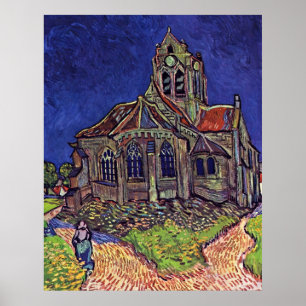 The Church at Auvers-sur-Oise by Vincent van Gogh Poster
