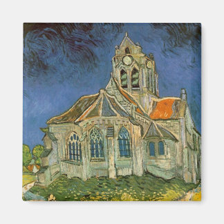 The Church at Auvers-sur-Oise - Vincent Van Gogh Magnet