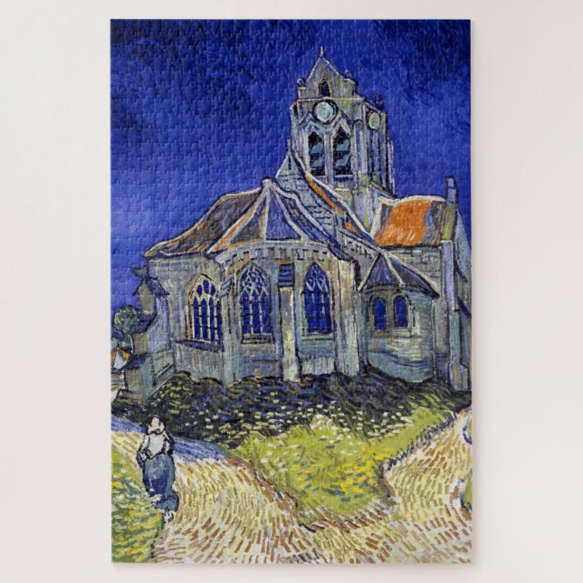 The Church at Auvers, Van Gogh Jigsaw Puzzle (Vertical)