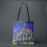 The Church at Auvers, Van Gogh Tote Bag<br><div class="desc">Vincent Willem van Gogh (30 March 1853 – 29 July 1890) was a Dutch post-impressionist painter who is among the most famous and influential figures in the history of Western art. In just over a decade, he created about 2, 100 artworks, including around 860 oil paintings, most of which date...</div>