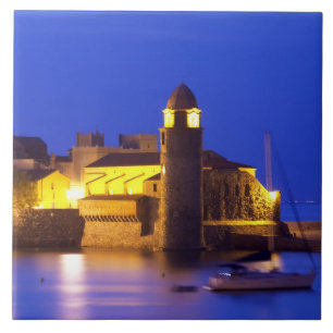 The church Eglise Notre Dame des Anges, our lady Ceramic Tile